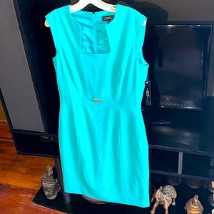 Tahari Arthur Levine Size 8 Lined dress back split dry clean NWT